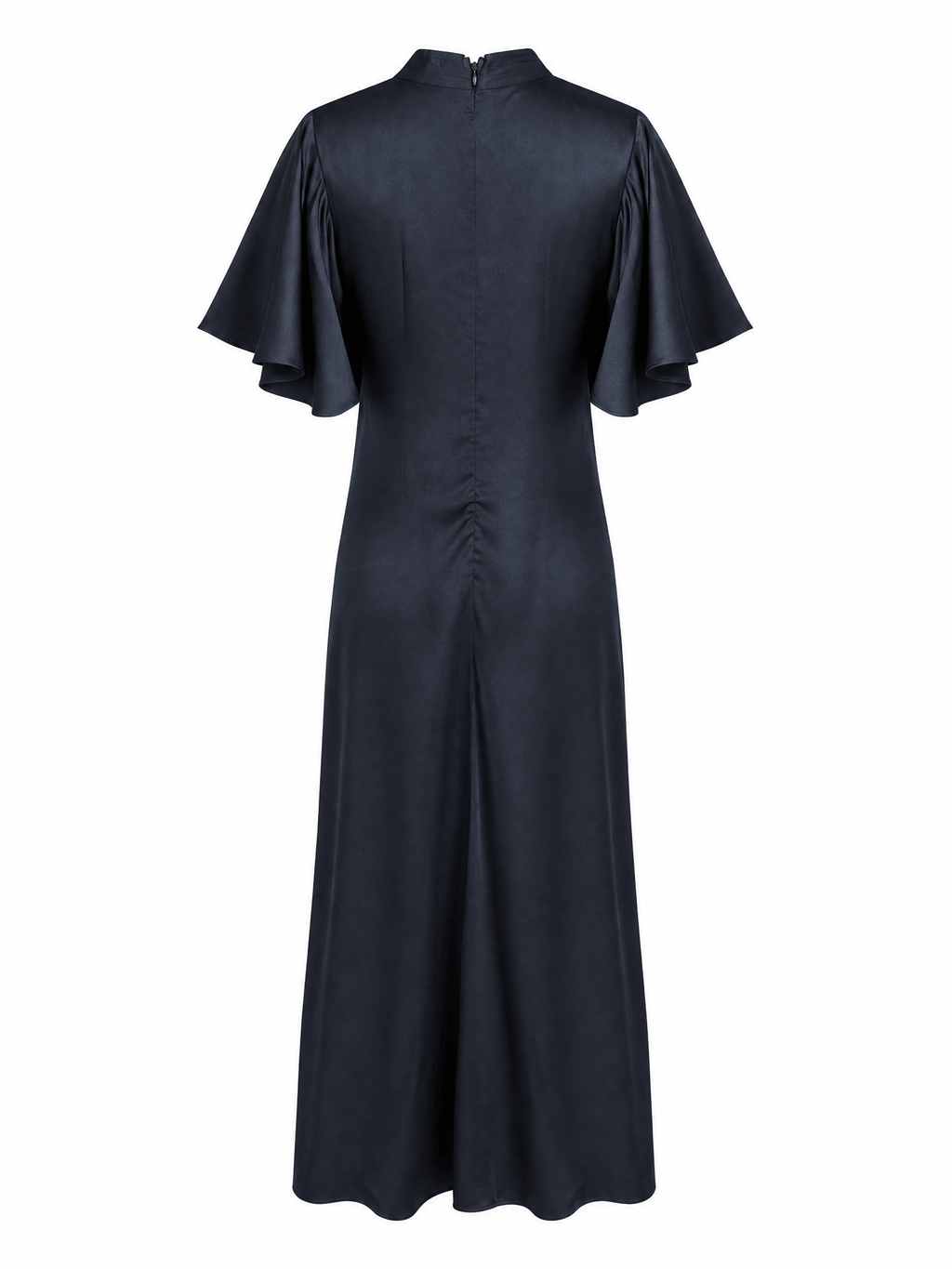 Navy Satin Dress