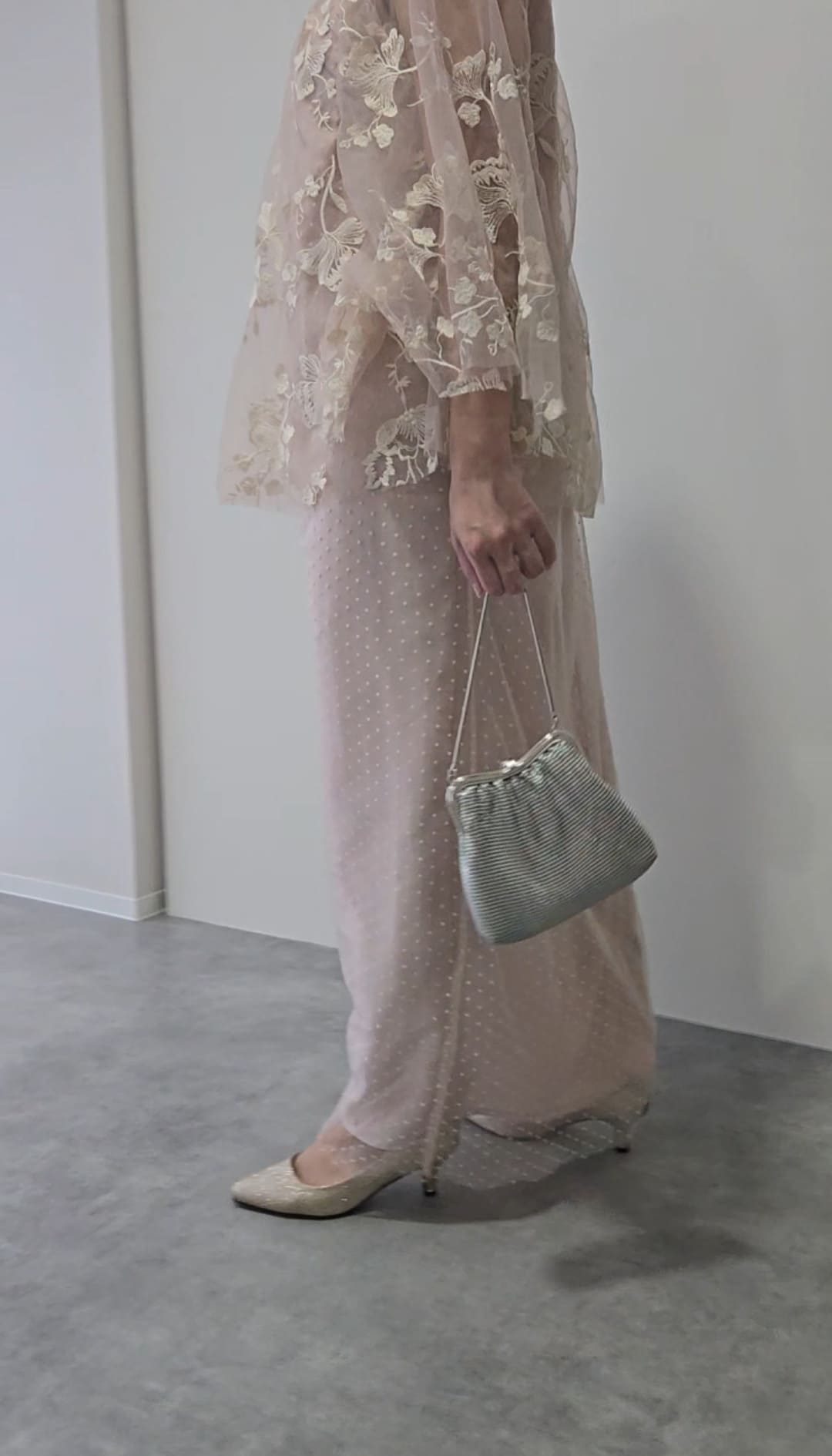 Pink Lace Cape Dress