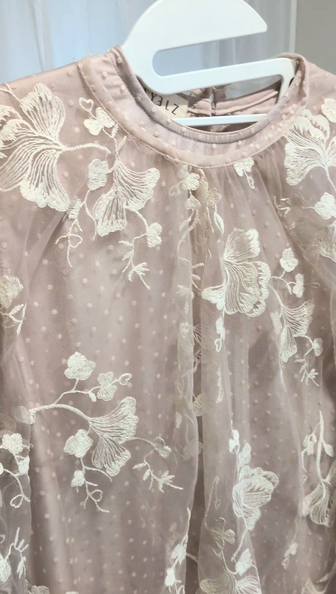 Pink Lace Cape Dress