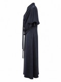 Navy Satin Dress